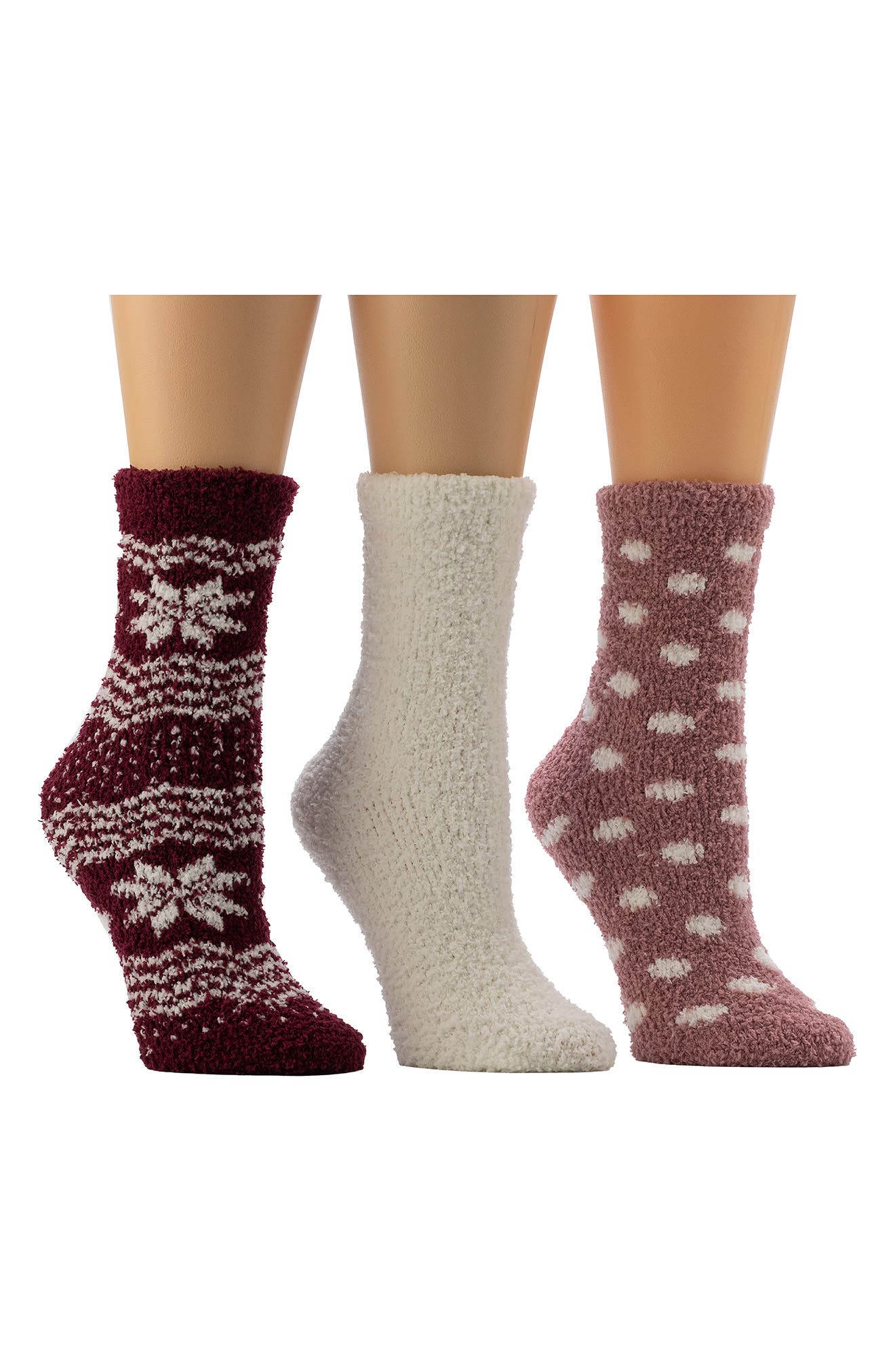 CUDDL DUDS 3-Pack Cozy Crew Socks