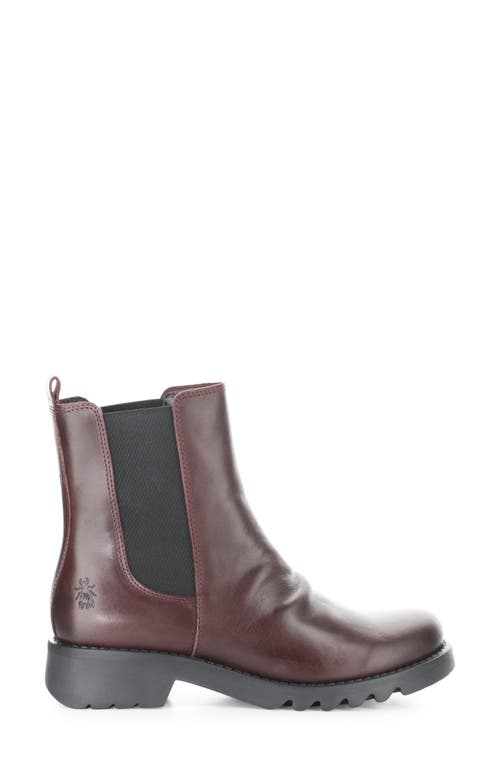Fly London Medi Purple Leather Chunky Chelsea Boots In Multi