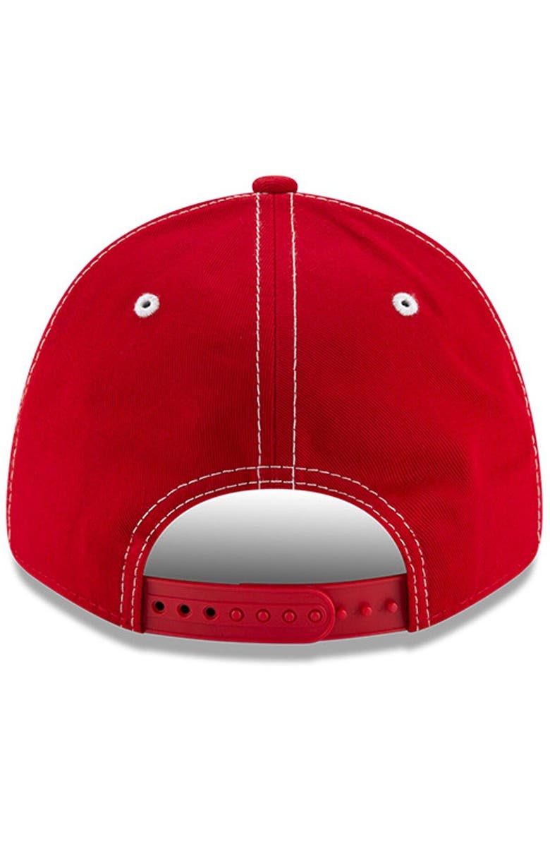 New Era Men's New Era White/Red Mike Stefanik NASCAR Hall of Fame Class of 2021 Inductee 9FORTY Adjustable Hat, Alternate, color, White