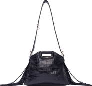 maje Miss M mini embossed leather bag