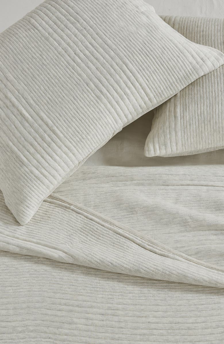 Woven & Weft Channel Stitch 3-Piece Jersey Quilt Set, Alternate, color, 