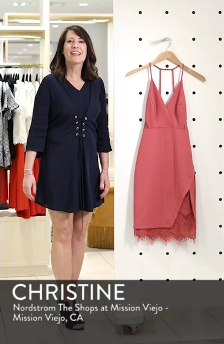 Peeking Lace Halter Dress, sales video thumbnail