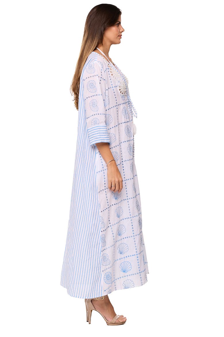 Longline Cover-Up Duster, Alternate, color, WHITE