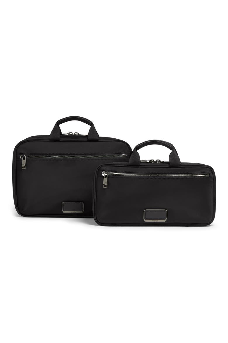 Voyageur Small Madeline Nylon Cosmetics Bag, Alternate, color, BLACK/ GUNMETAL