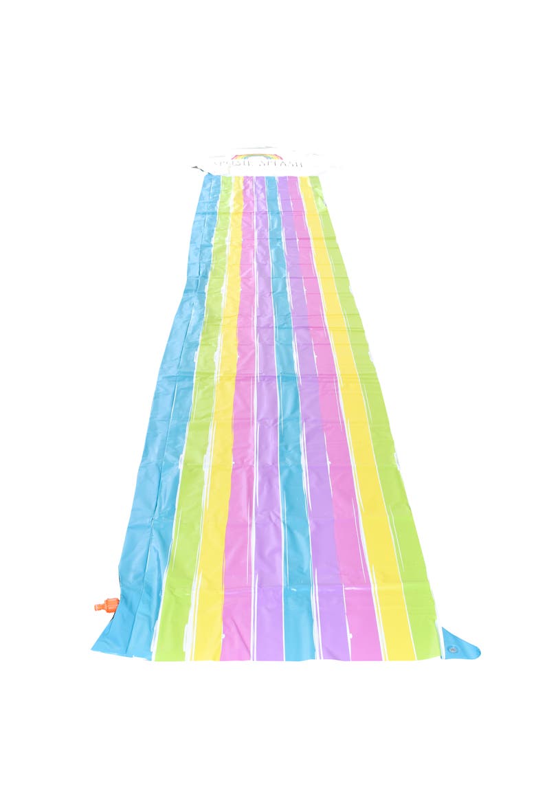 Splish Splash Rainbow Slide & Ride 16 Foot Water Slide Sprinkler, Alternate, color, Multicolored