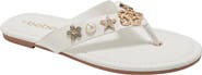 bebe Flower Charm Thong Sandal