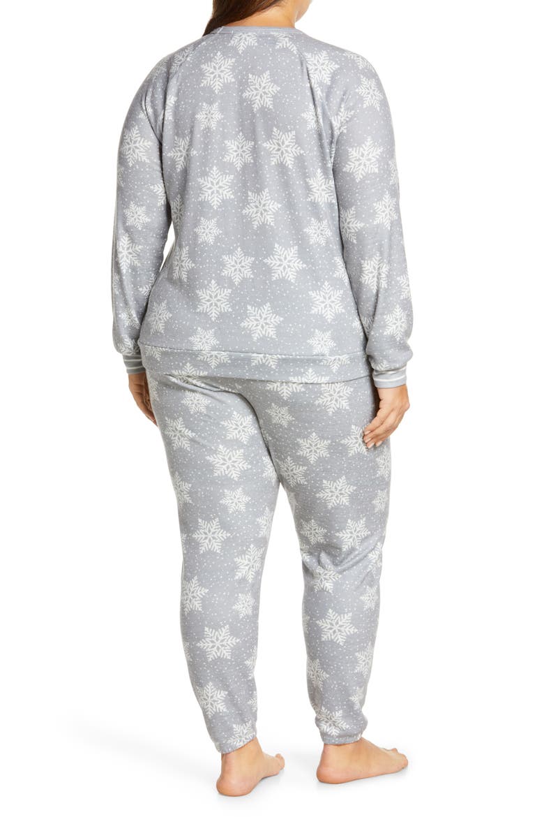 Peachy Jersey Pajamas, Alternate, color, SMOKE