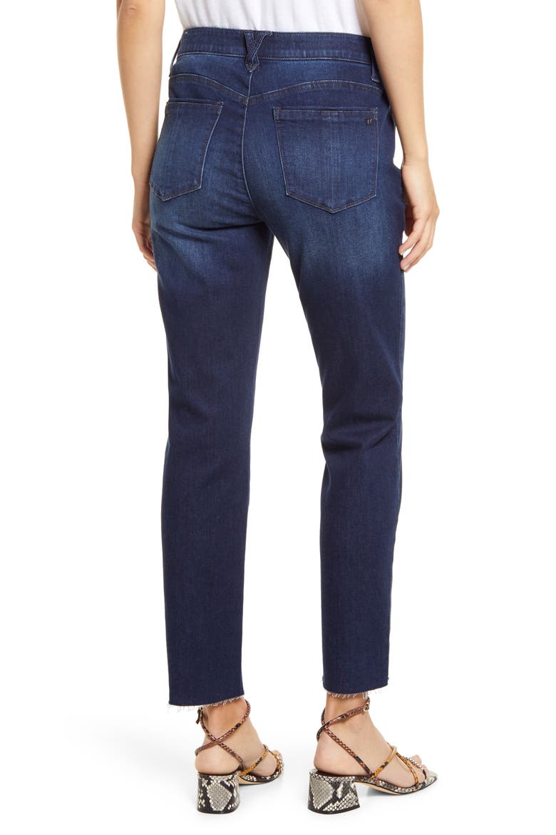 Ab-Solution Slim Fit Raw Hem Straight Leg Jeans (Nordstrom Exclusive), Alternate, color, IN INDIGO