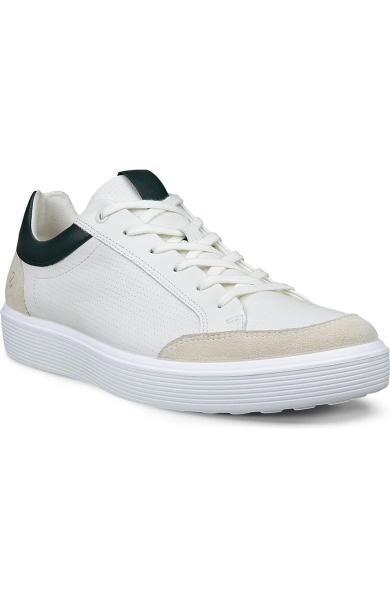ECCO Soft 60 Sneaker, Main, color, Ice White/ Sea Tangle