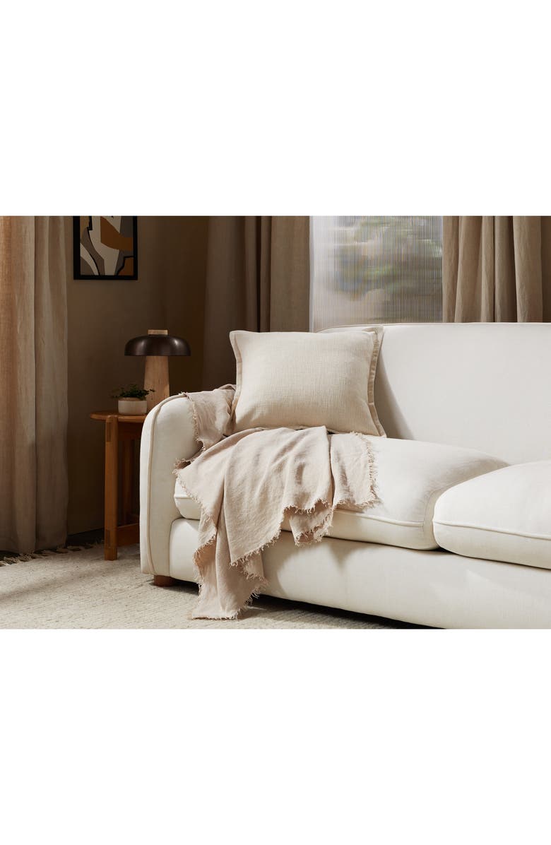 Parachute Linen Throw, Alternate, color, Natural