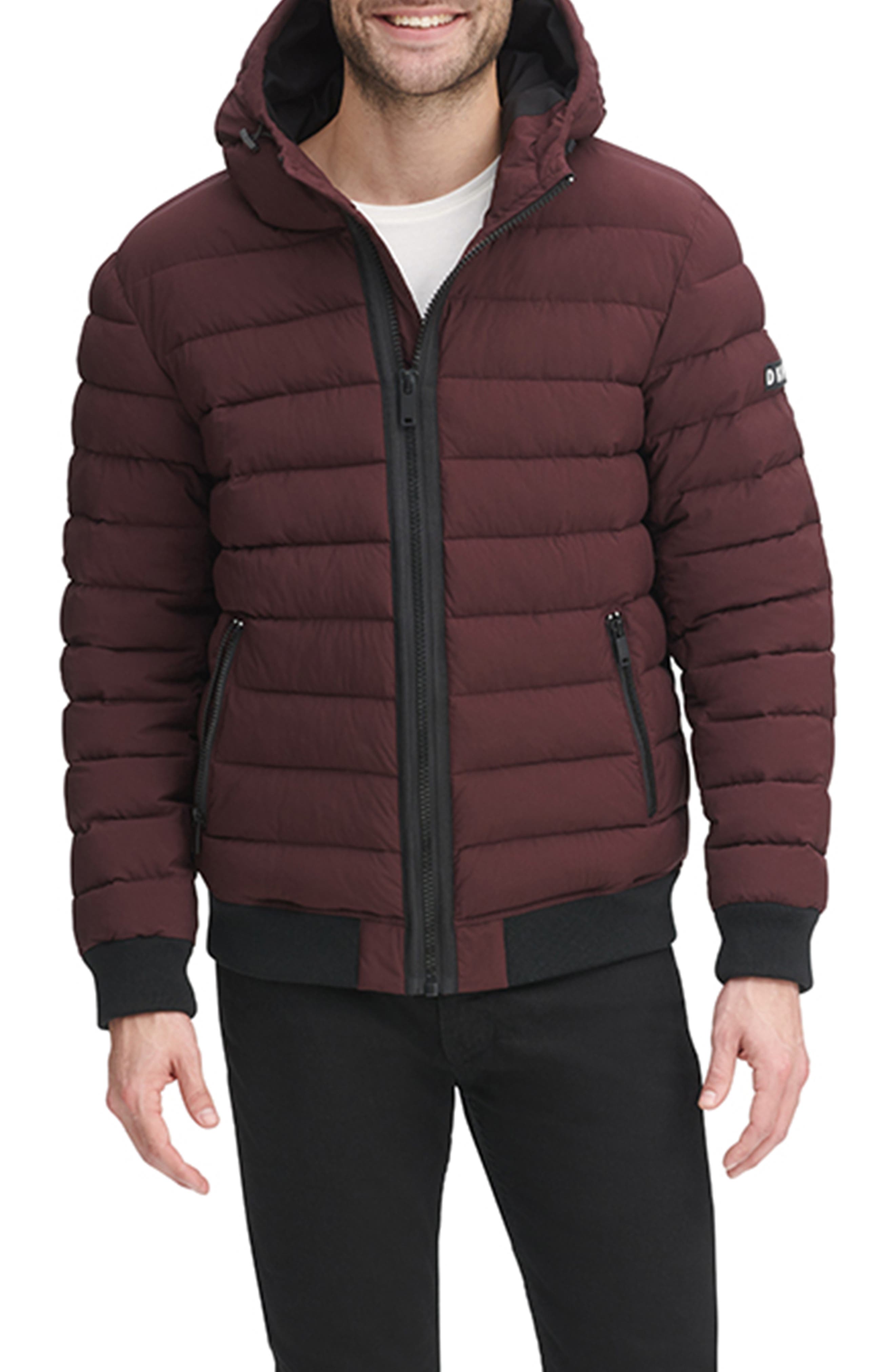 DKNY Zip Front Quilted Jacket