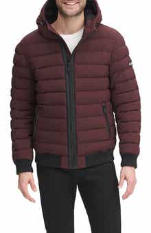 DKNY Zip Front Quilted Jacket