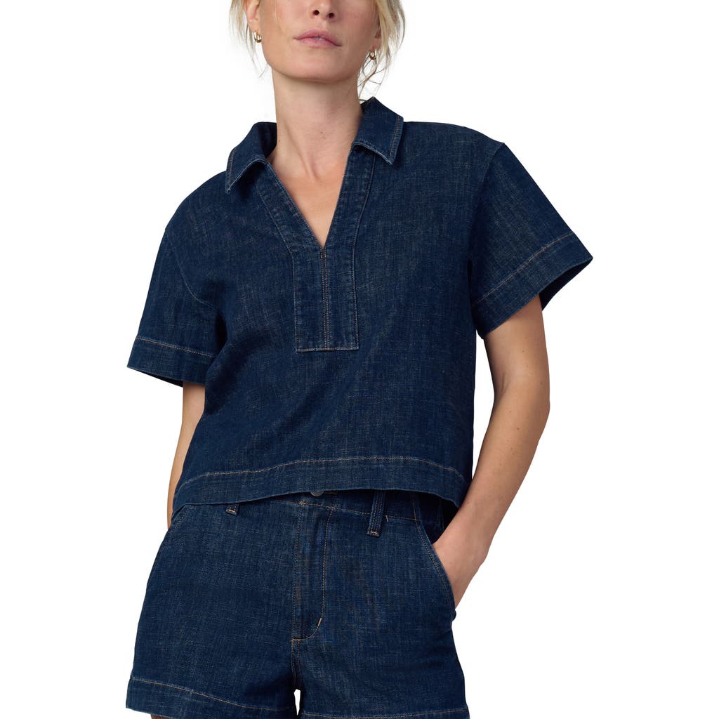JOE'S JOE'S LILLIAN DENIM POPOVER TOP