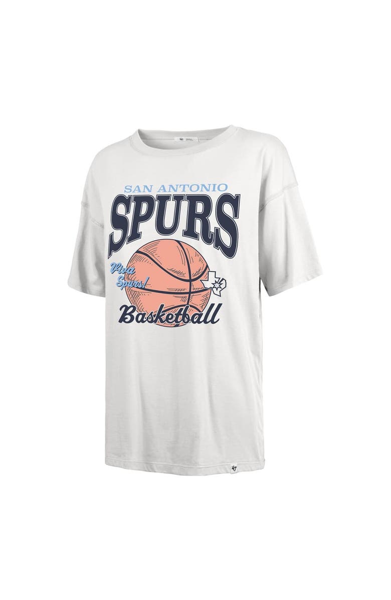 '47 Women's '47 White San Antonio Spurs City Edition Down Court Sadie T-Shirt, Alternate, color, White