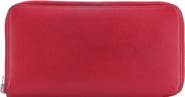 Pre-Owned Hermes Azap Zip Around Wallet Silk'in Epsom Long