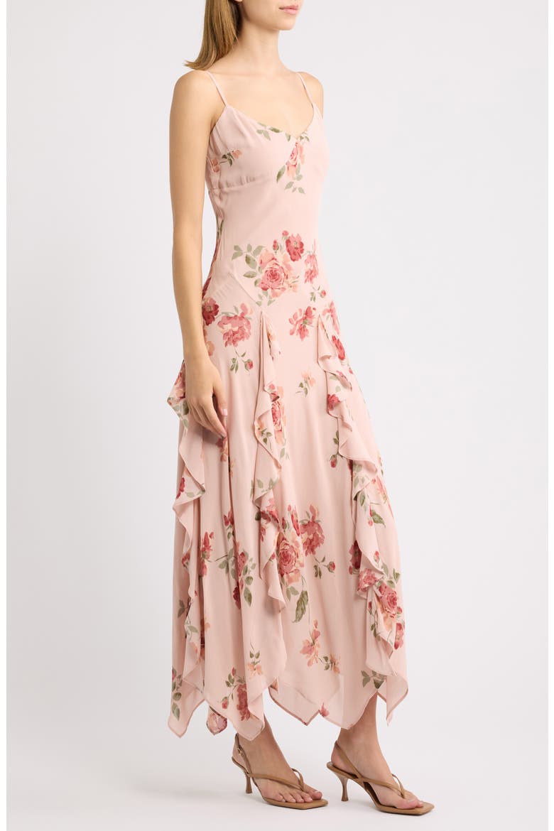 Allissa Georgette Sundress, Alternate, color, ROSE SERENADE