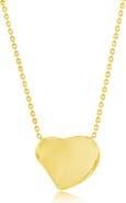 SIMONA Polished Heart Pendant Necklace