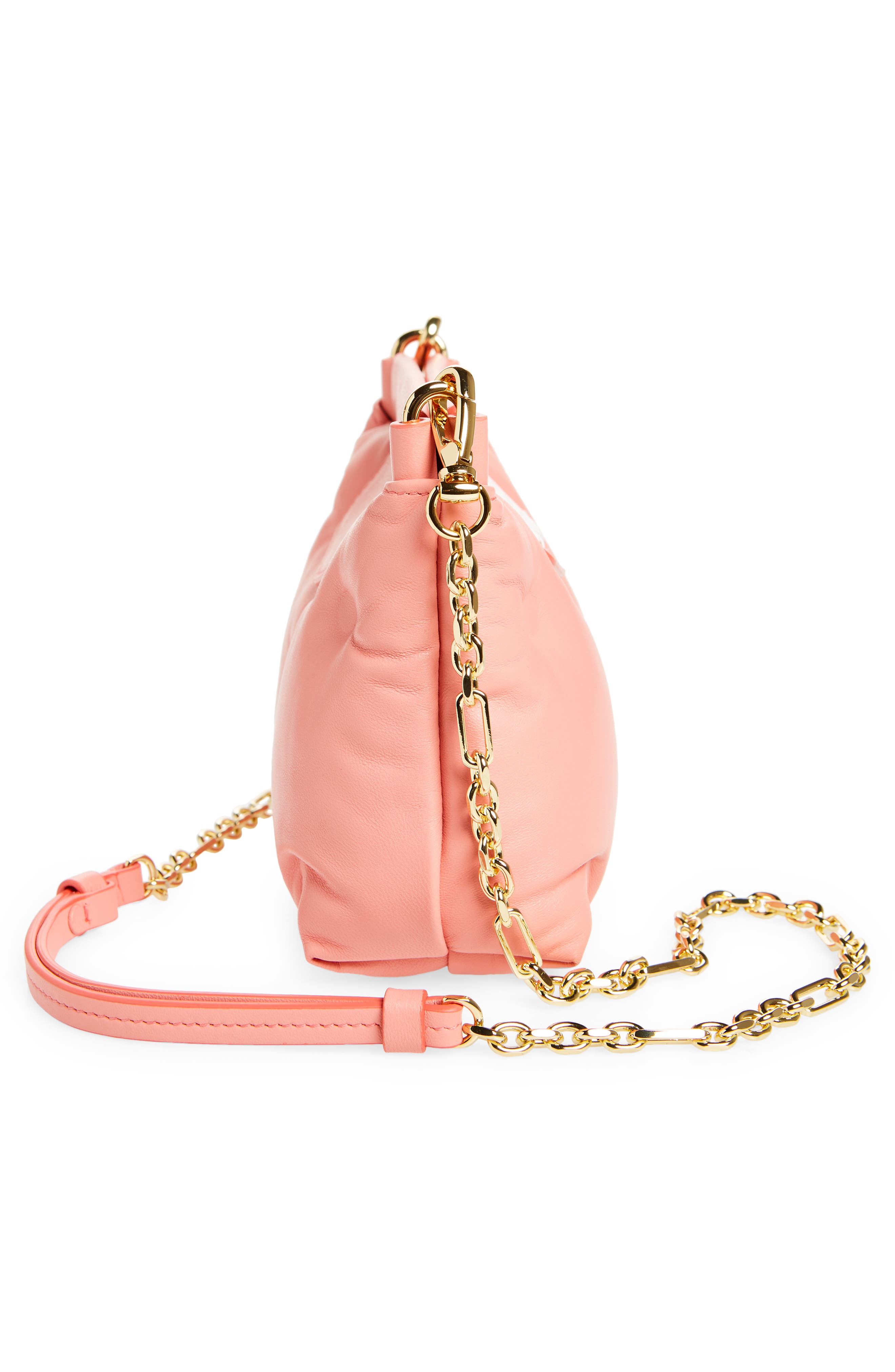 Mini Glam Slam Red Carpet Leather Bag, Alternate, color, CORAL