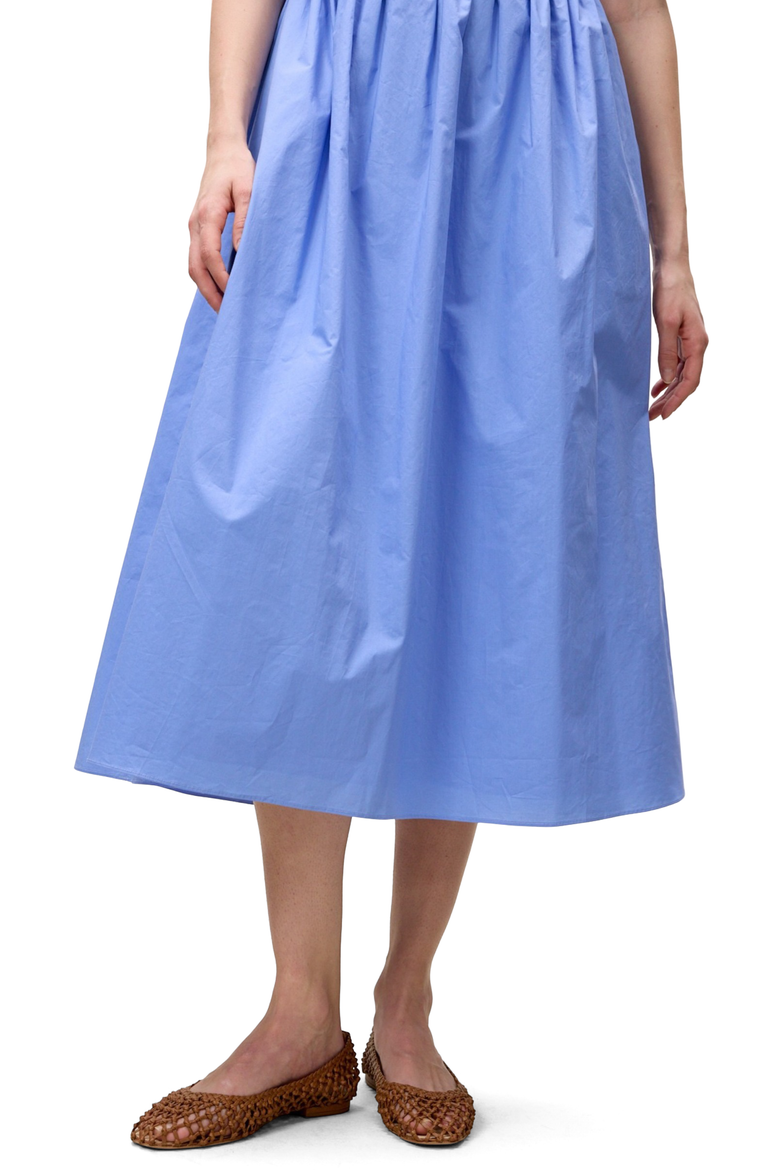 Yara Poplin Midi Dress, Alternate, color, BLUEBELL