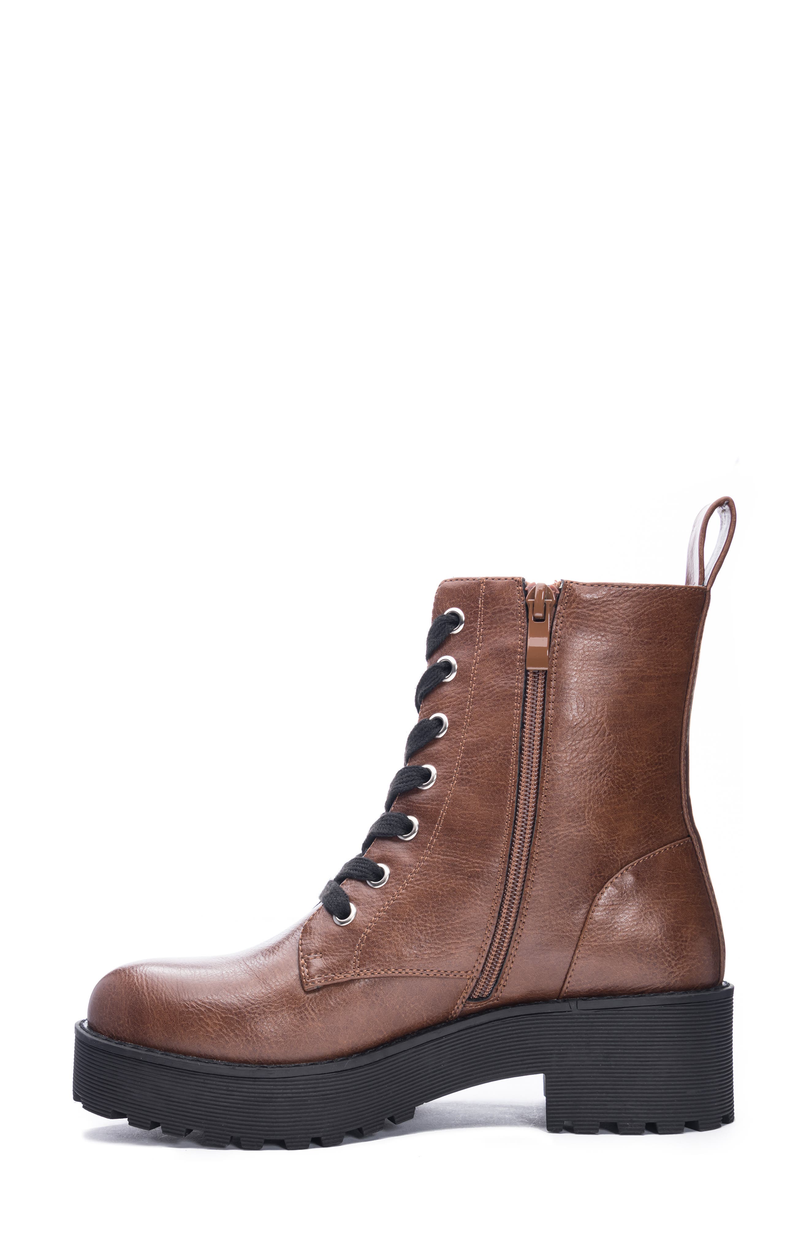 Mazzy Lace-Up Boot, Alternate, color, BROWN SMOOTH