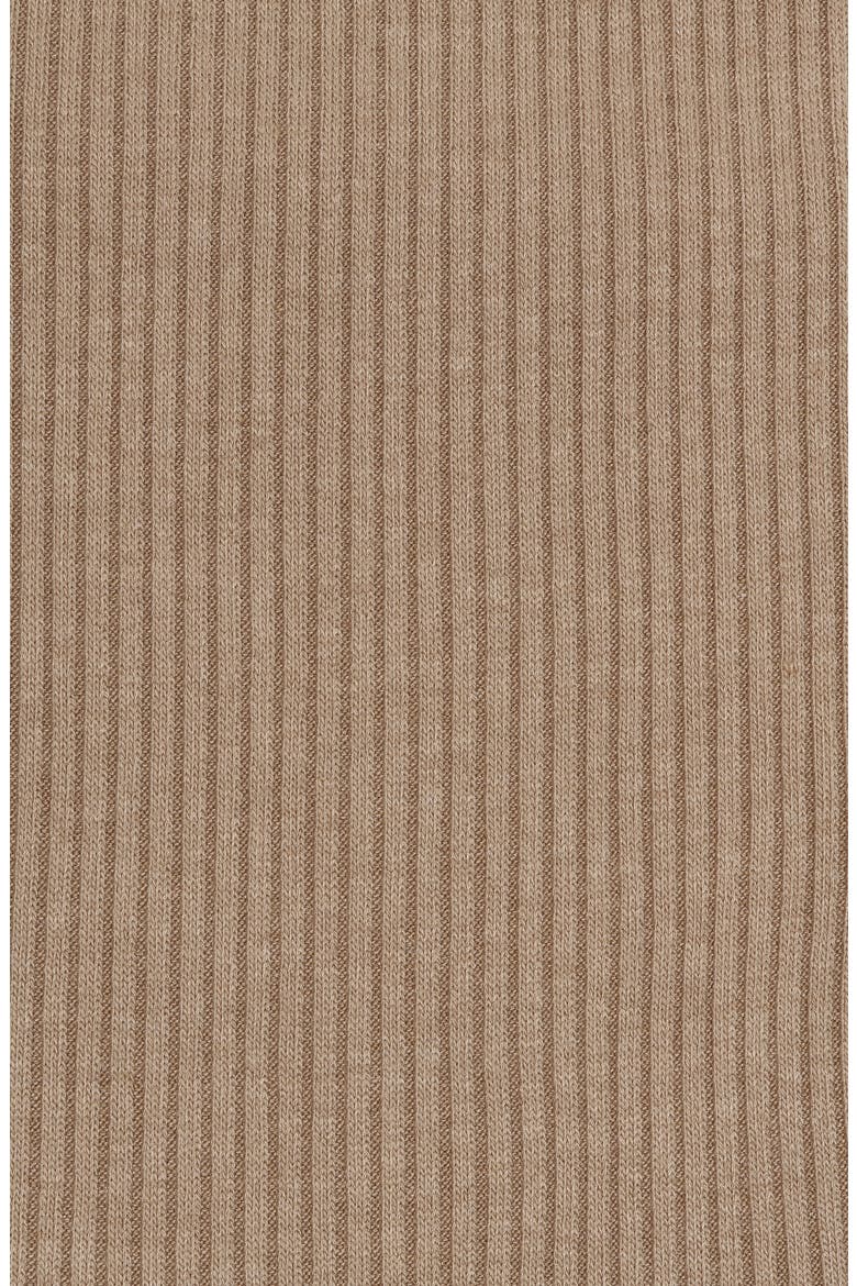 Off the Shoulder Rib Dress, Alternate, color, CAMEL