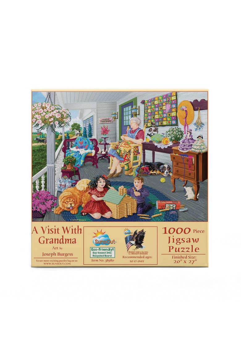 A Visit to Grandma's 1000 piece Jigsaw Puzzle for Adults, Alternate, color, Multicolor