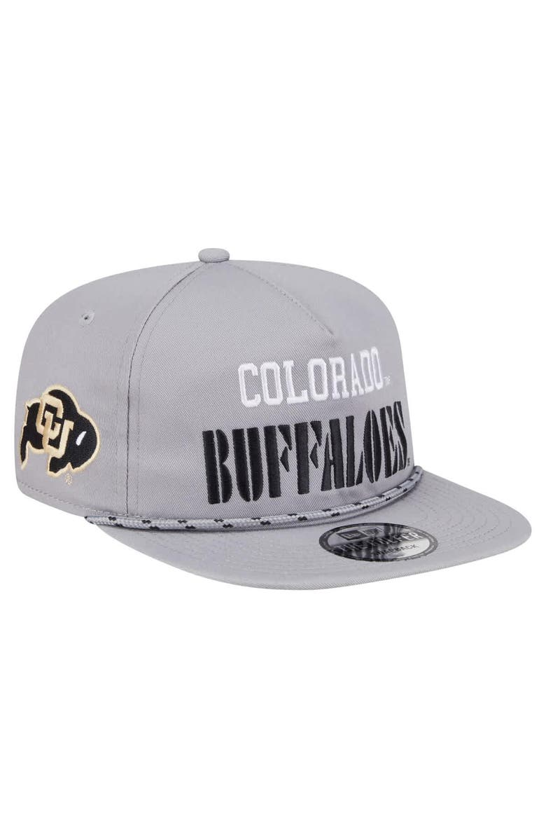New Era Men's New Era Gray Colorado Buffaloes Golfer Vintage Adjustable Hat, Main, color, Gray