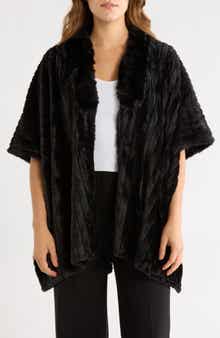 Faux Fur Tunic Poncho