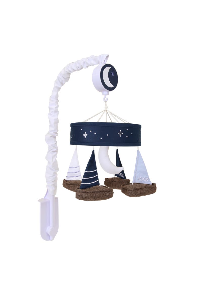 Little Skipper Sailboat & Moon Musical Baby Crib Mobile Soother Toy, Alternate, color, Blue