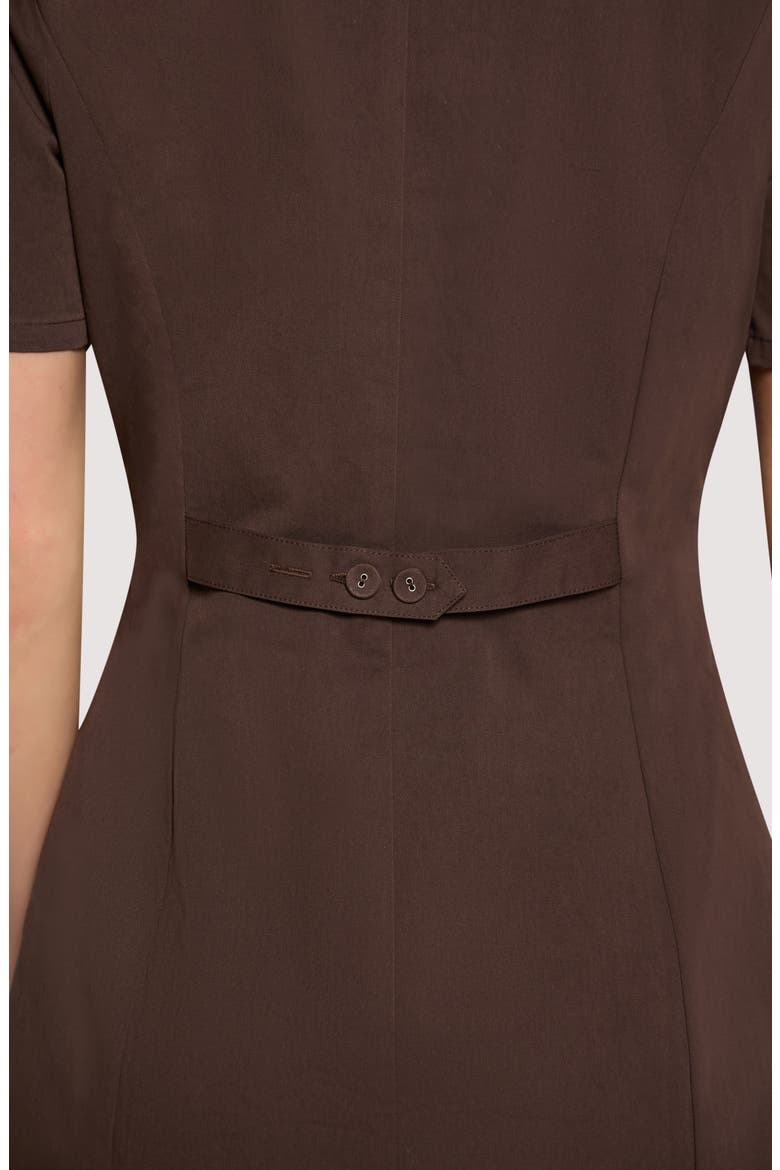 City Vista Cotton Minidress, Alternate, color, DEEP-BROWN