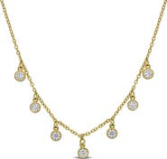 Julianna B. Lab-Created White Sapphire Station Necklace
