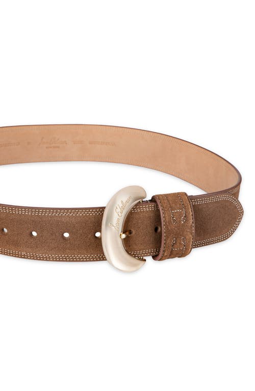 Shop Sam Edelman Organic Buckle Leather Belt In Tan