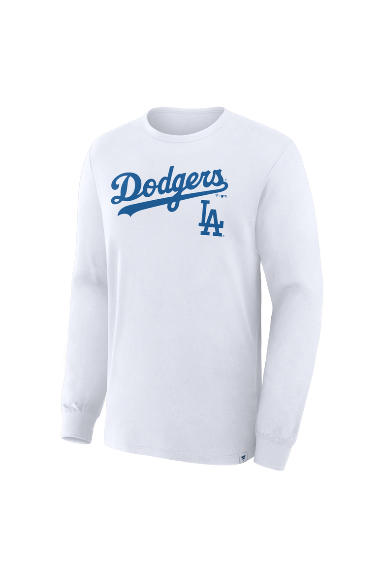 Men's Fanatics White Los Angeles Dodgers Lock-Up Legacy Long Sleeve T-Shirt, Alternate, color, White