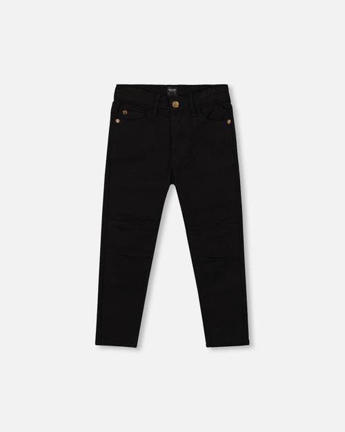 Deux Par Deux Stretch Twill Pants In Black