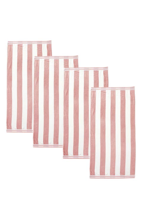 4-Pack Stripe Beach Towels