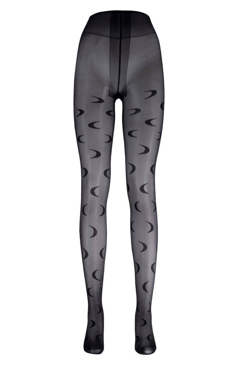 LECHERY<sup>®</sup> Moon Pattern Tights, Alternate, color, Black