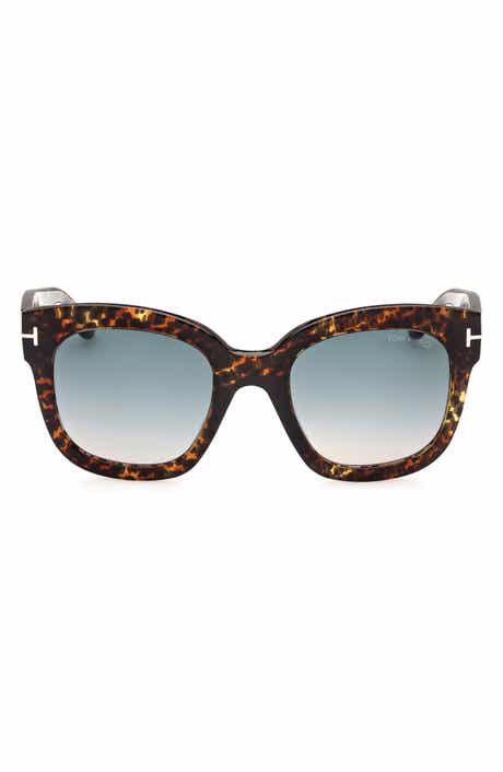 TOM FORD 56mm Gradient Cat Eye Sunglasses
