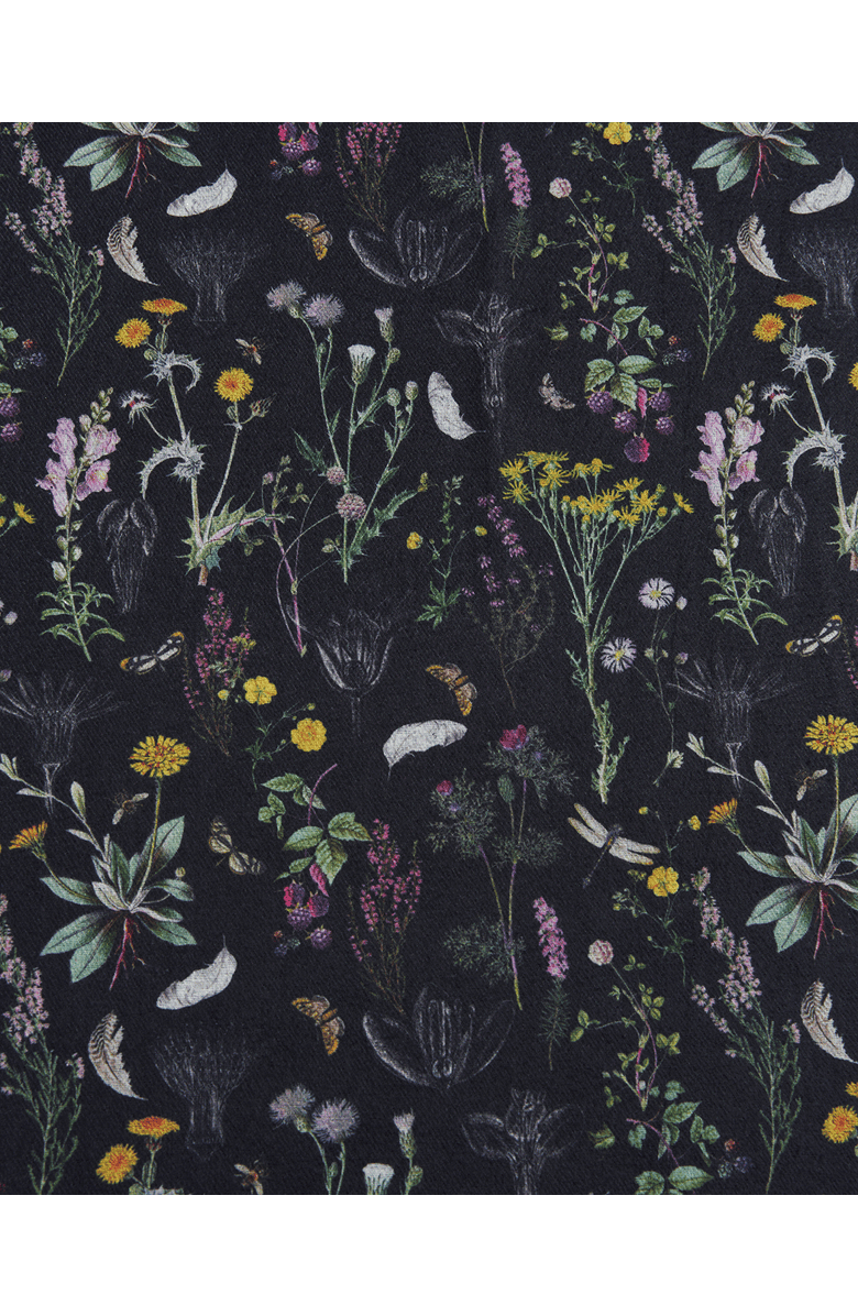 Fable England Wilderness Black Tassel Scarf, Alternate, color, Black