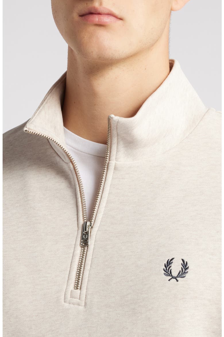 Half Zip Pullover, Alternate, color, PORRIDGE MARL ANCHOR GREY
