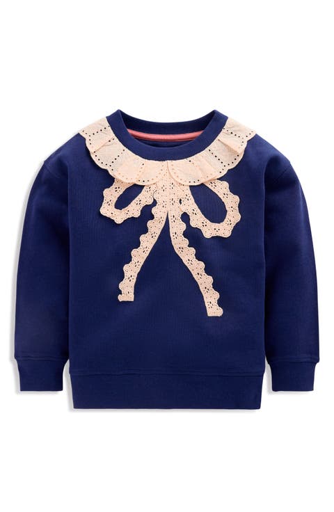 Kids' Bobbie Lace Appliqué Sweatshirt