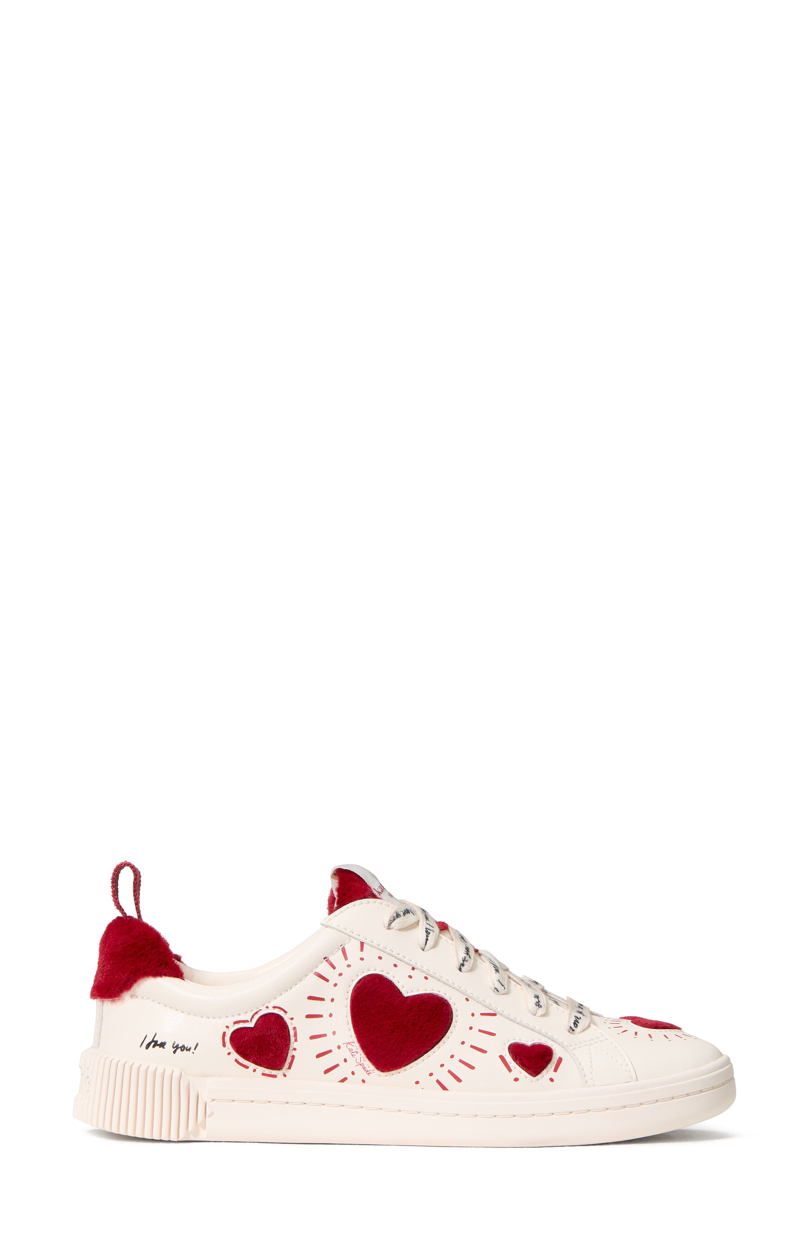 Kate Spade New York k as in kate sneaker, Alternate, color, Cream