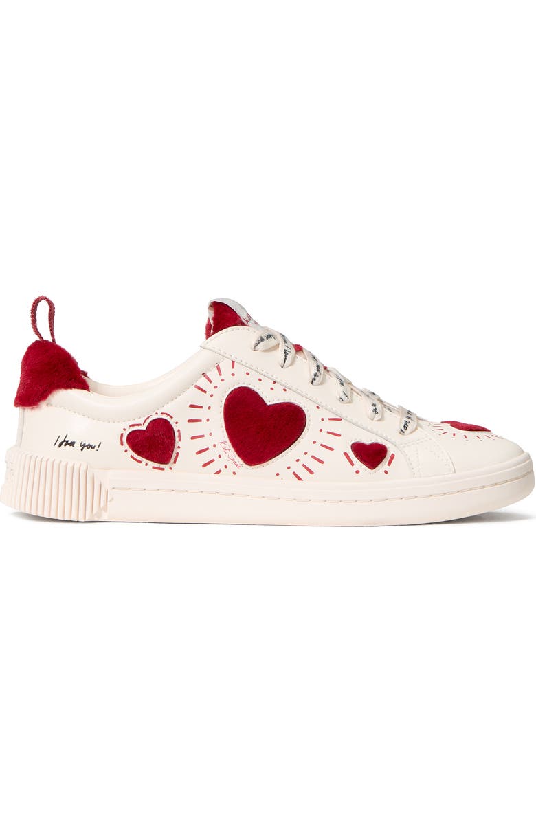 Kate Spade New York k as in kate sneaker, Alternate, color, Cream