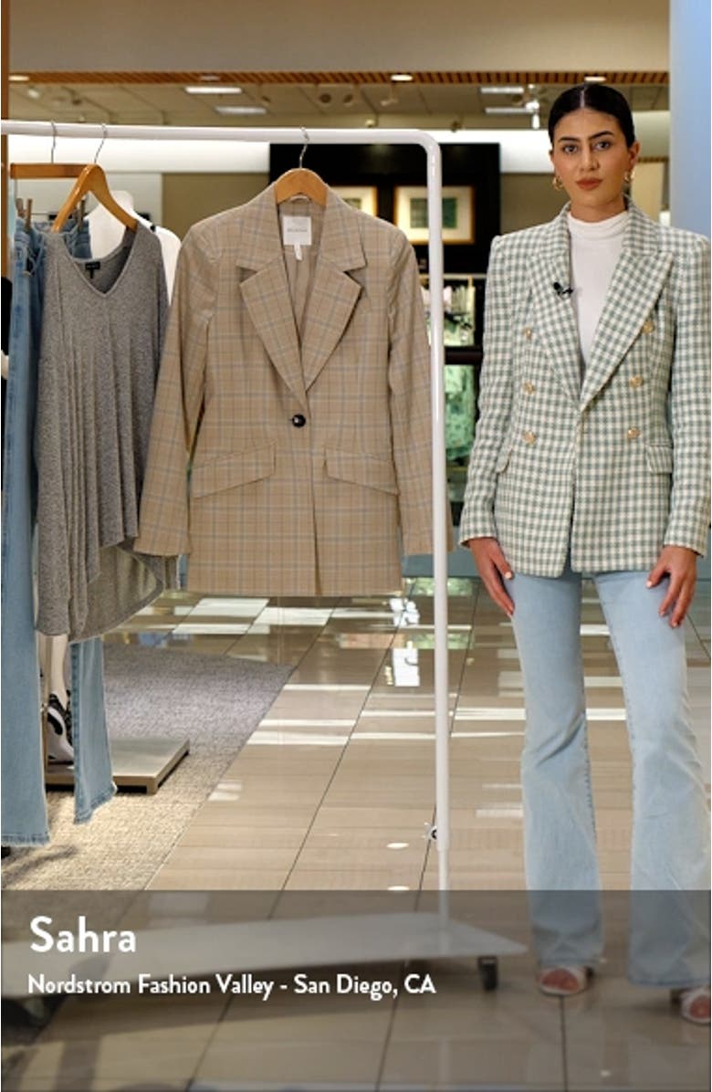 Plaid Fitted Blazer, sales video thumbnail