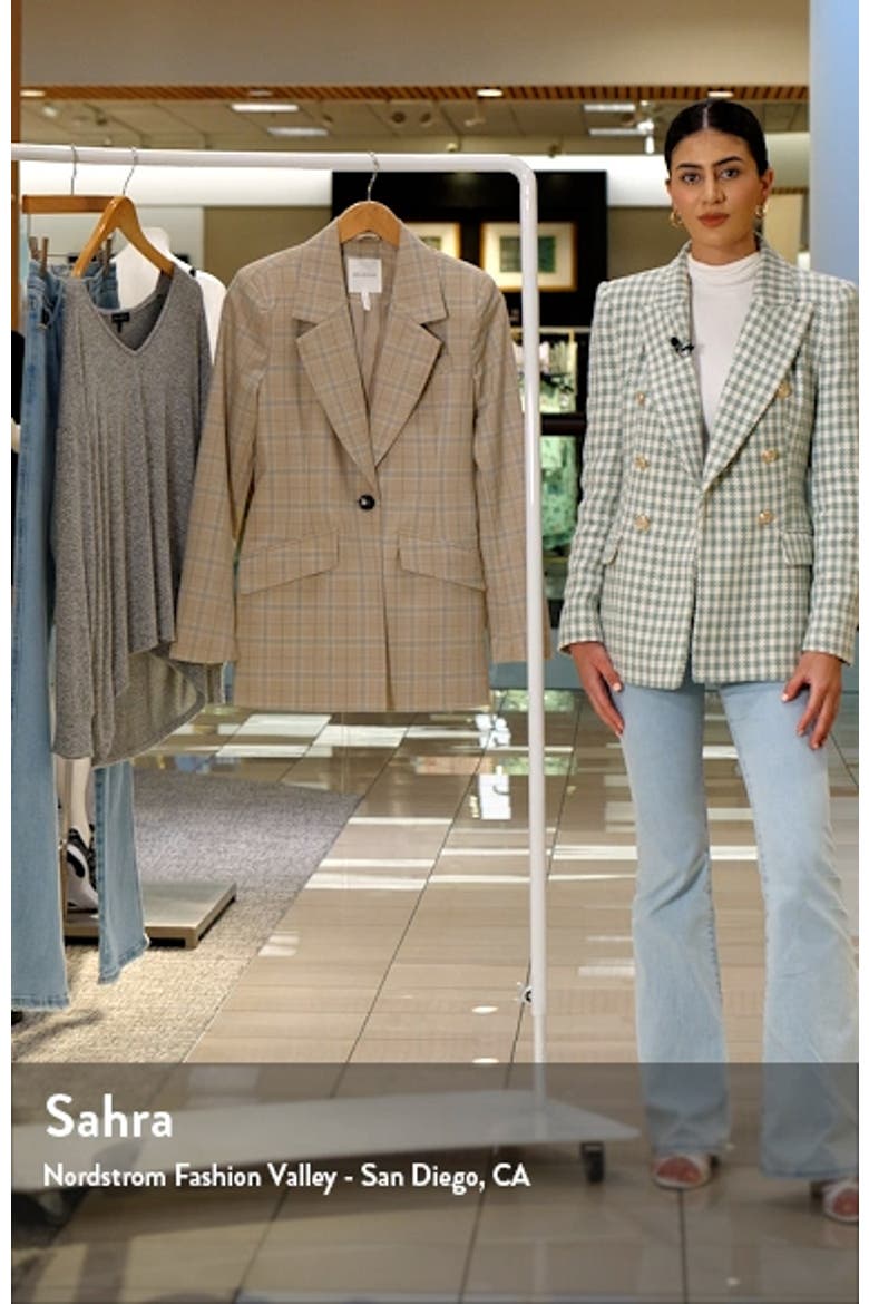 Plaid Fitted Blazer video