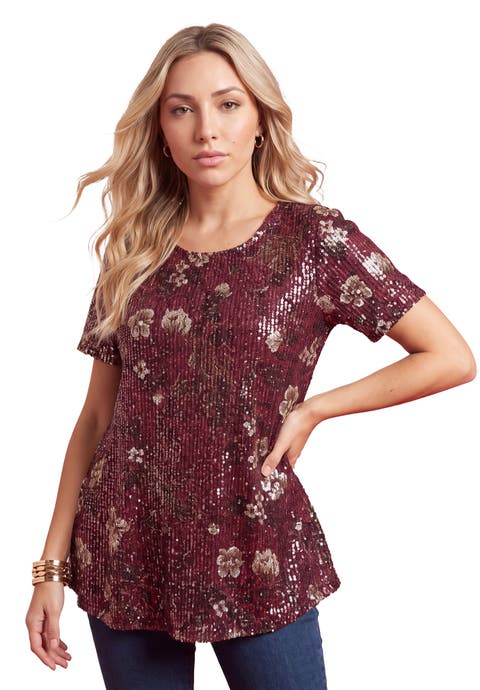 Plus Size Sequin Swing Tee