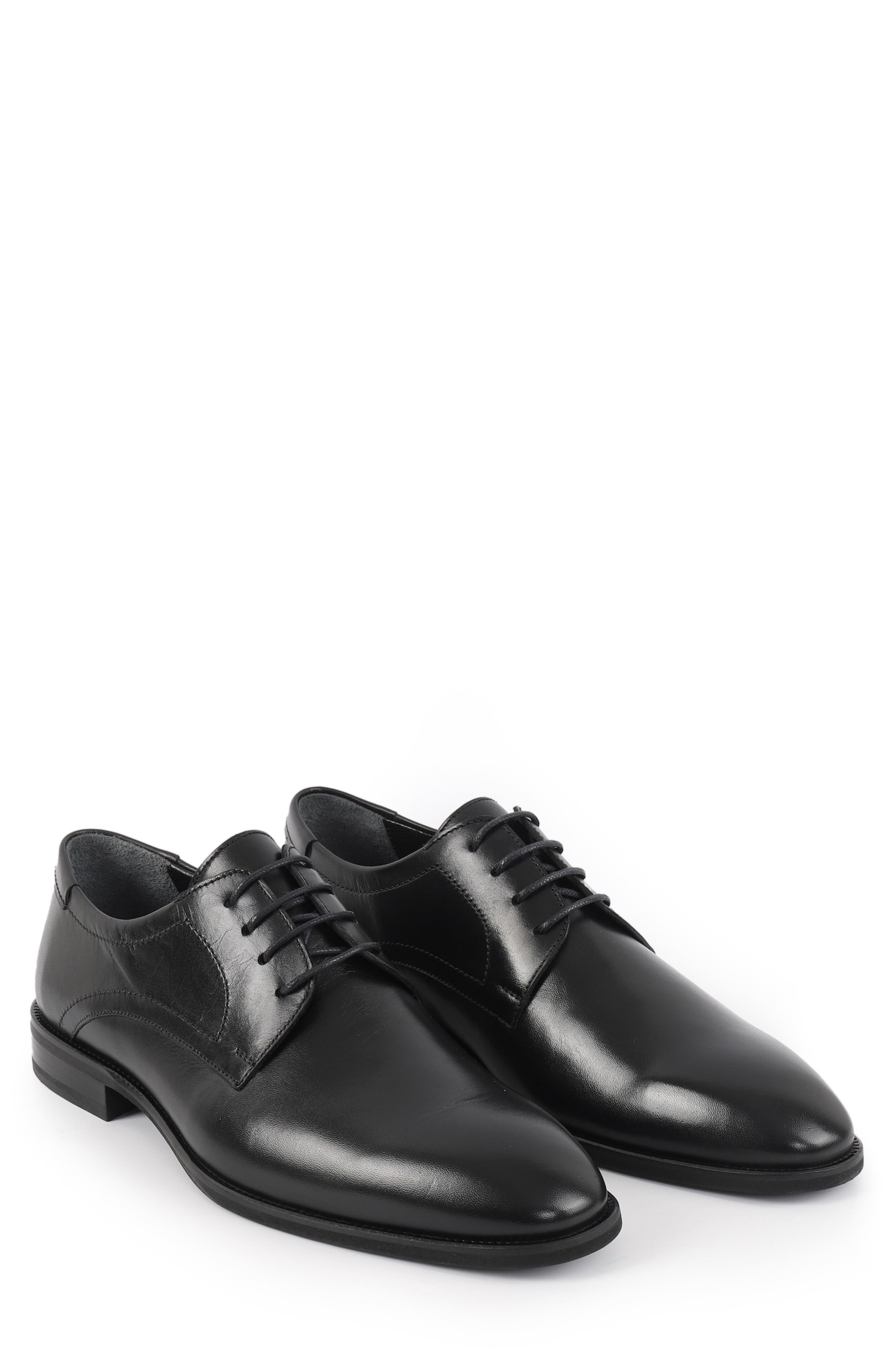 VELLAPAIS Imperiali Plain Toe Derby, Alternate, color, Black