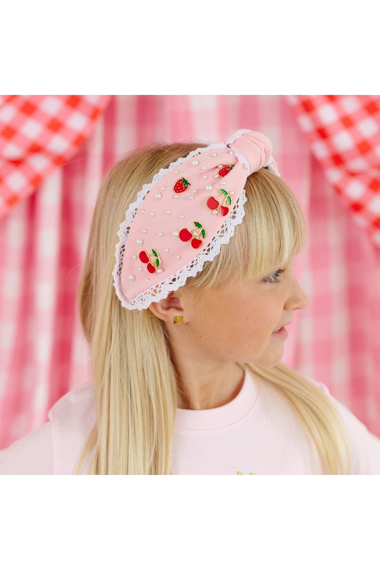 Berry Gemstone Headband, Alternate, color, Pink