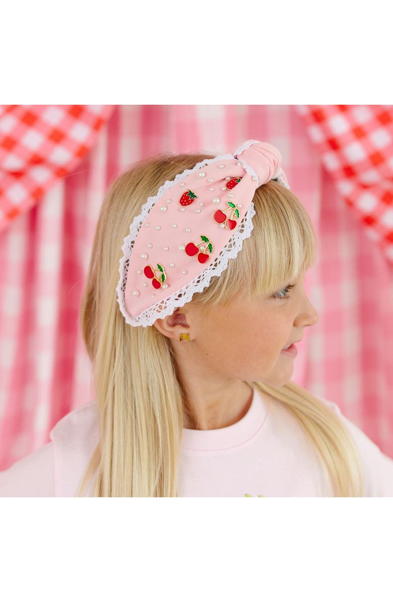 Sweet Wink Berry Gemstone Headband, Alternate, color, Pink