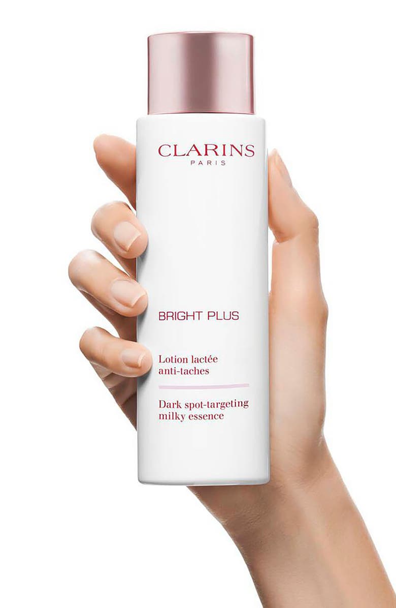 Clarins Bright Plus Dark Spot & Vitamin C Milky Essence, Normal to Dry Skin, Main, color, 
