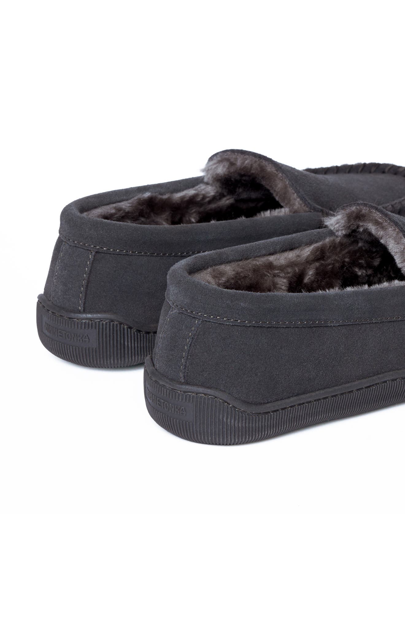 Pile Lined Hardsole Venetian Slipper, Alternate, color, CHARCOAL